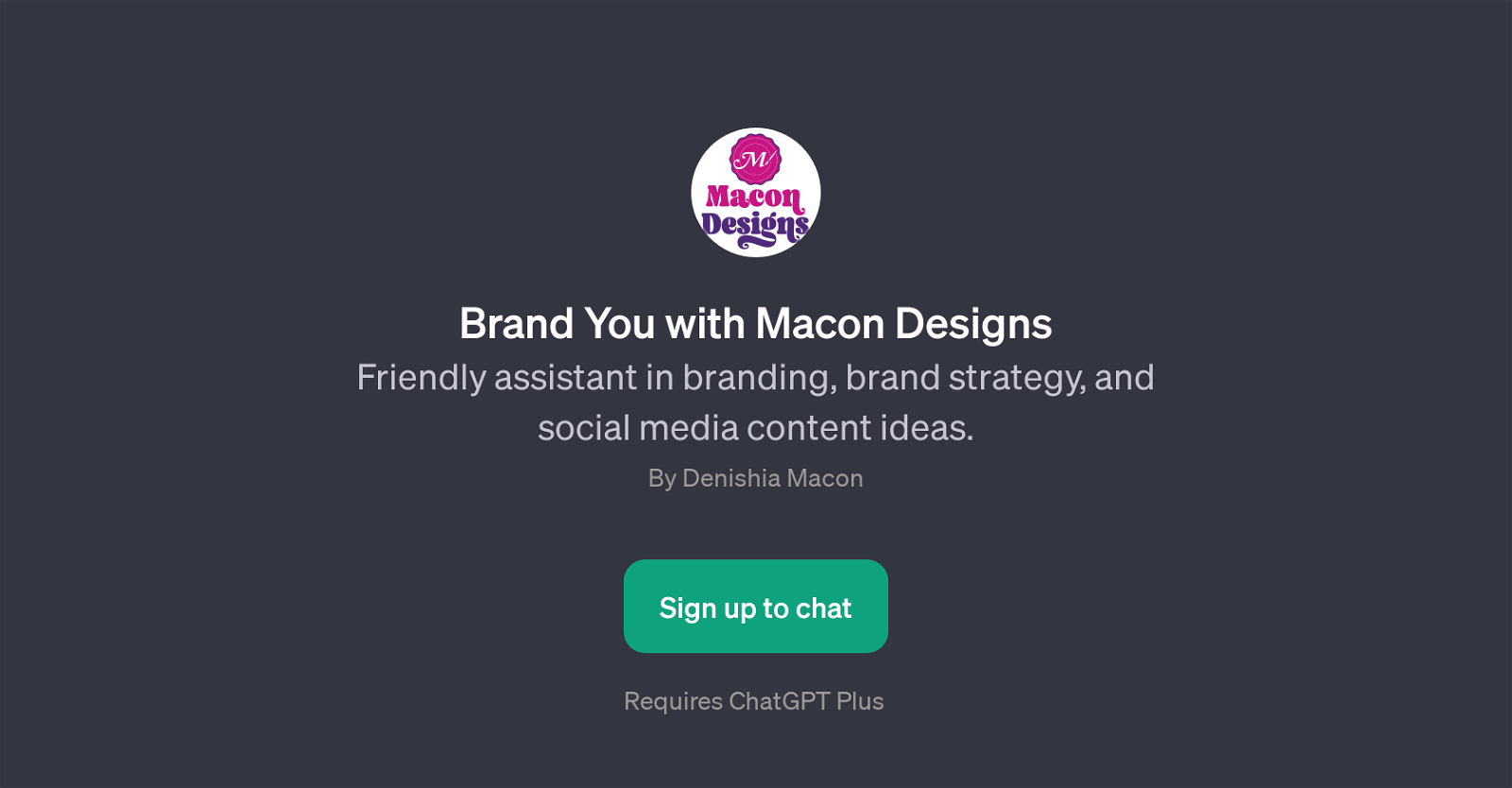 Brand You with Macon Designs website