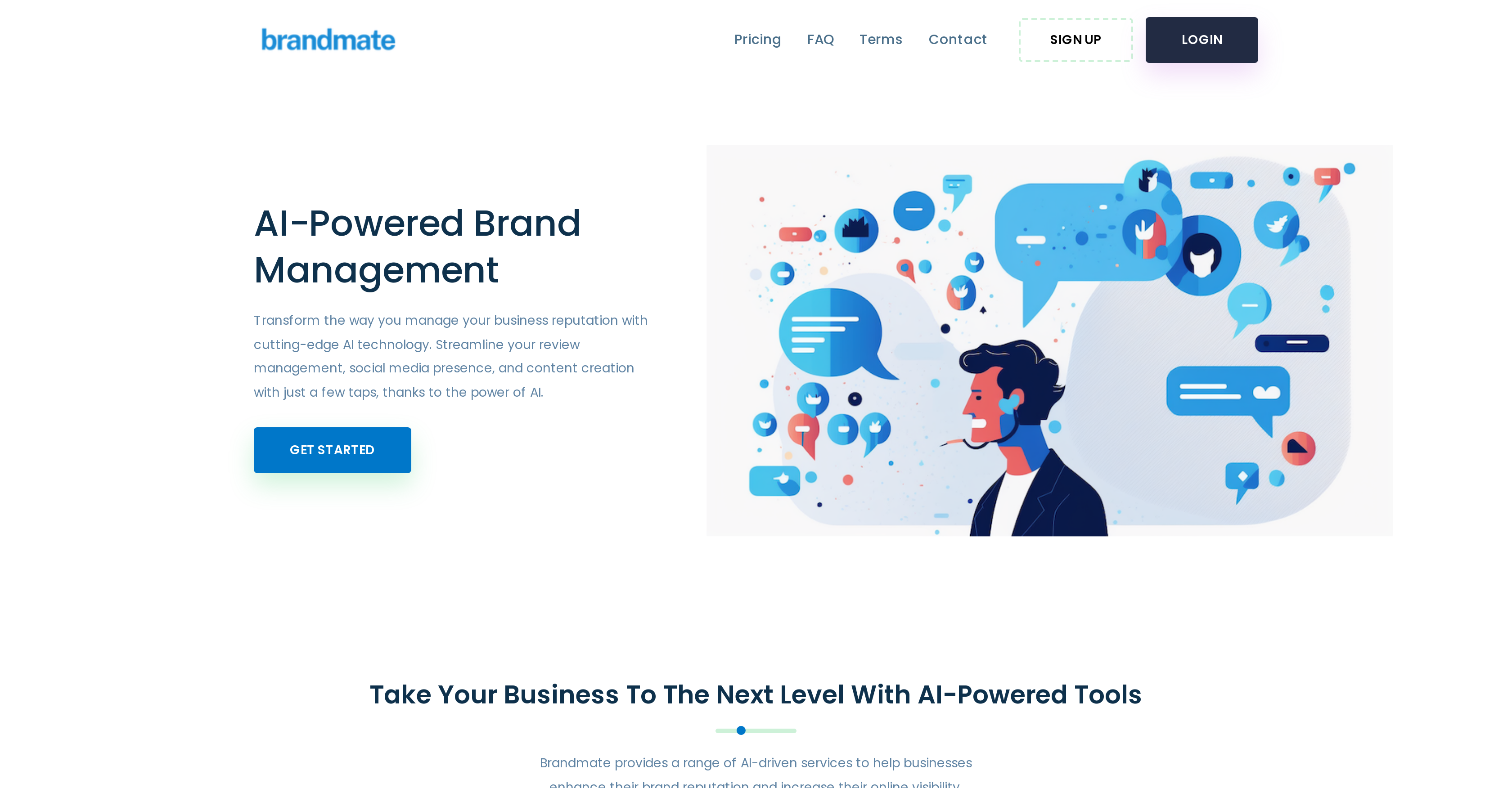 Brandmate AI website