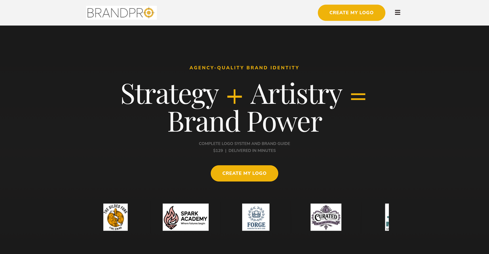 BrandPro website