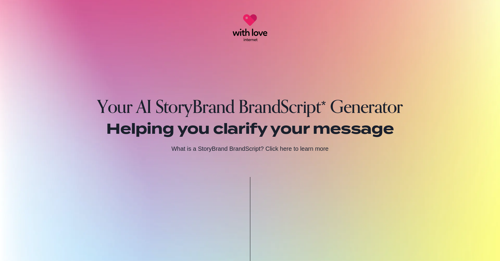 BrandScript Generator website