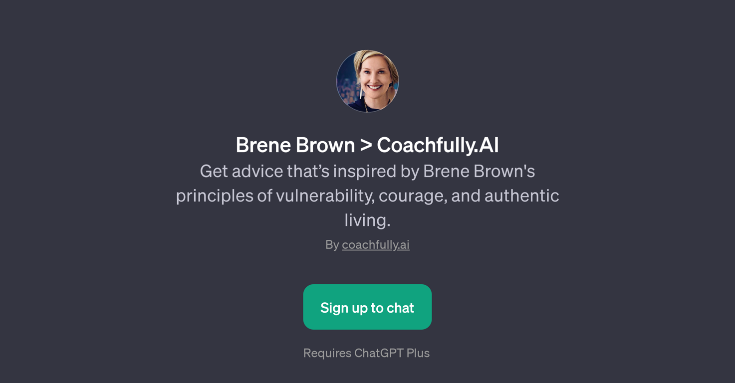 Brene Brown > Coachfully.AI website