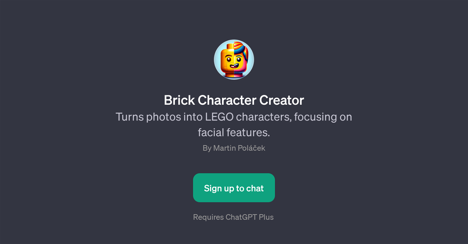 Brick Character Creator website