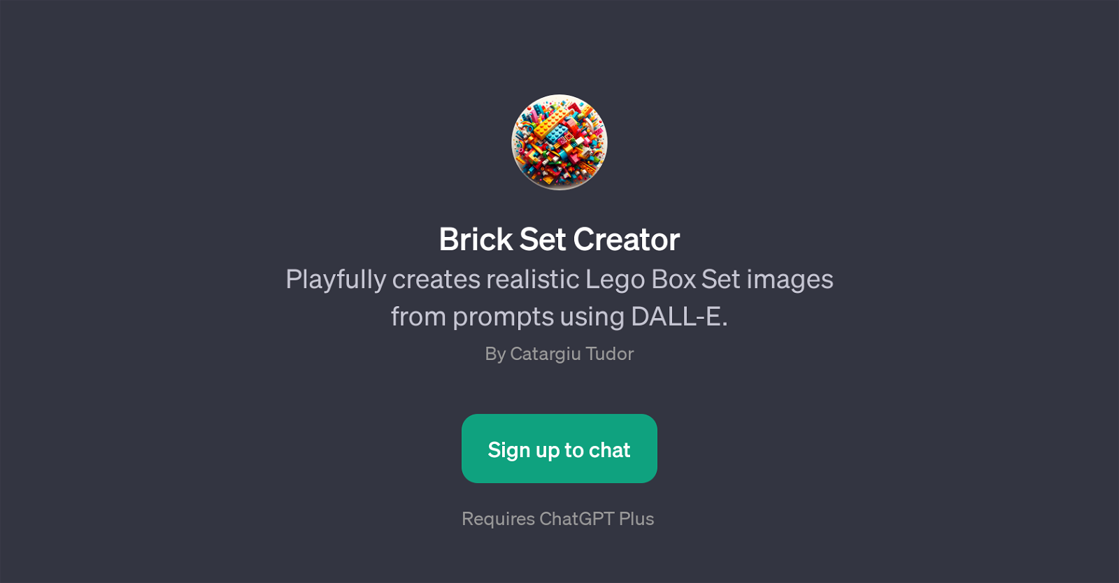 Brick Set Creator website