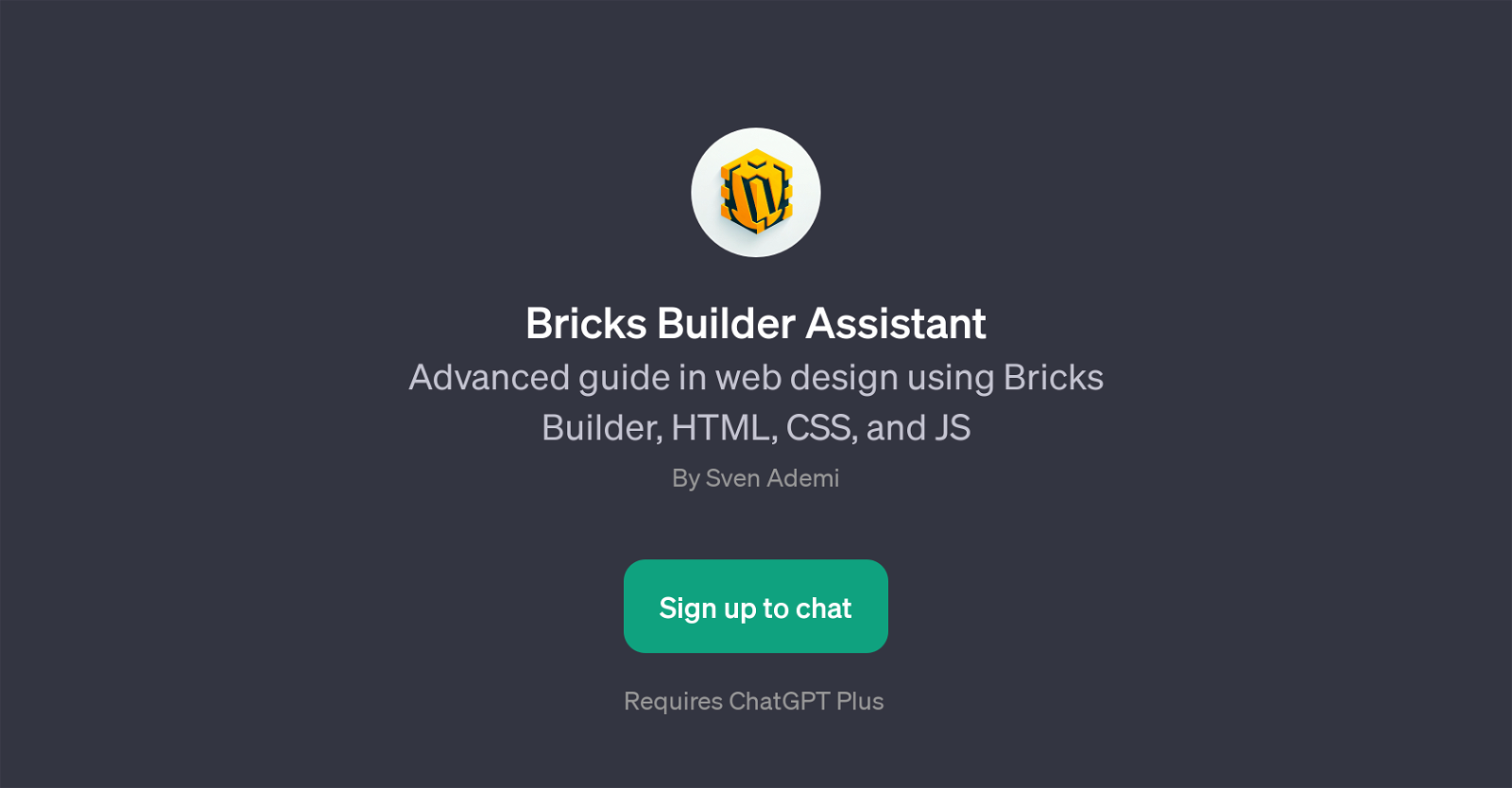 Bricks Builder Assistant website