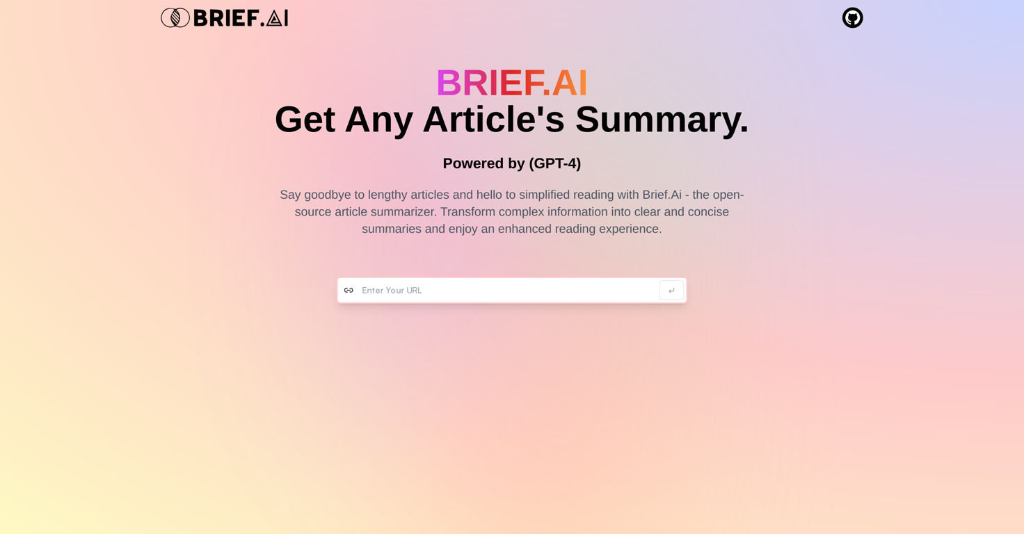 BriefAI website