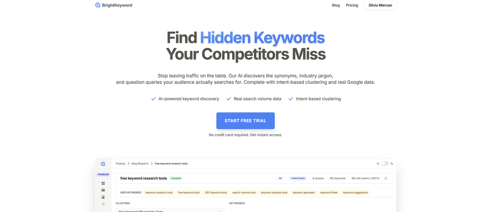BrightKeyword website