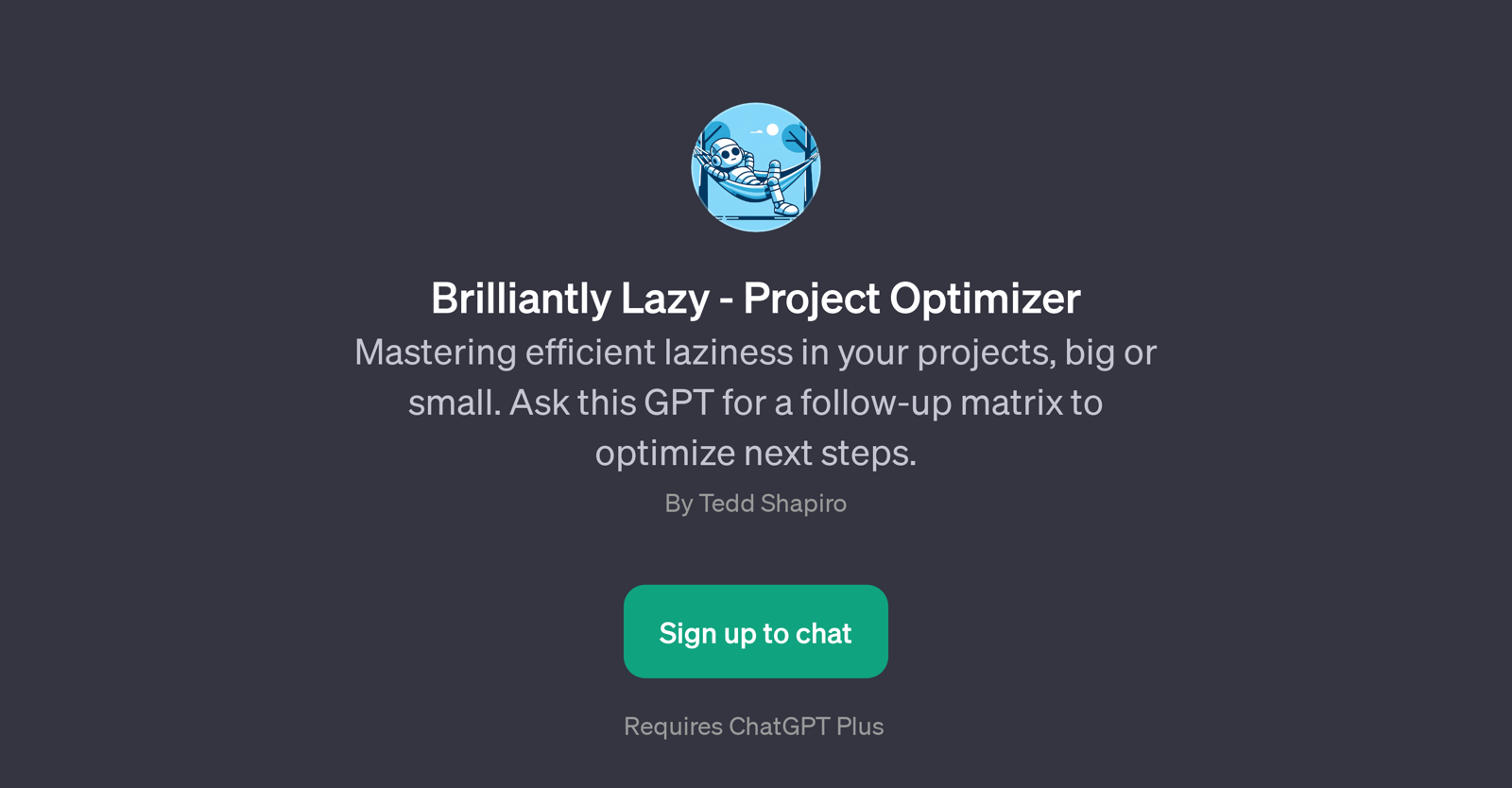 Brilliantly Lazy - Project Optimizer website