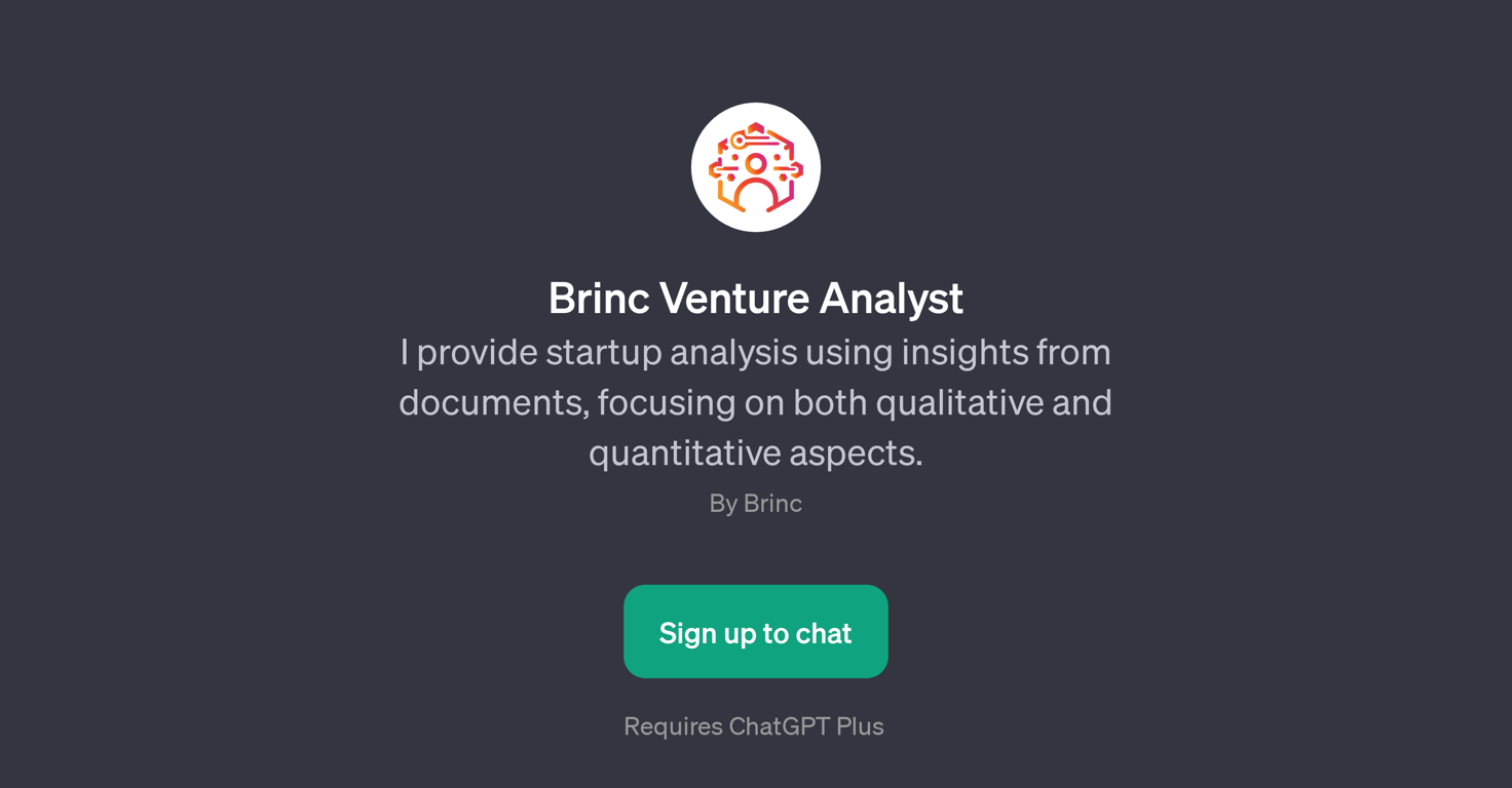 Brinc Venture Analyst website