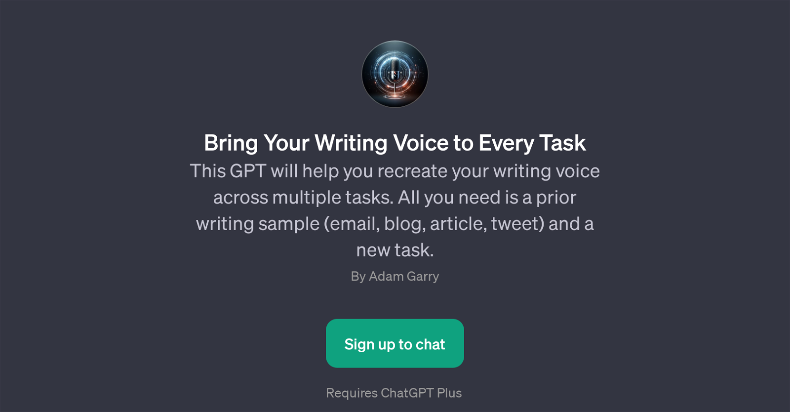 Bring Your Writing Voice to Every Task website