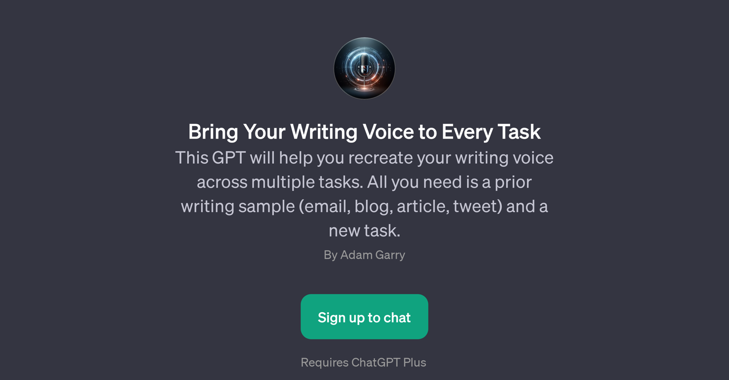 Bring Your Writing Voice to Every Task website