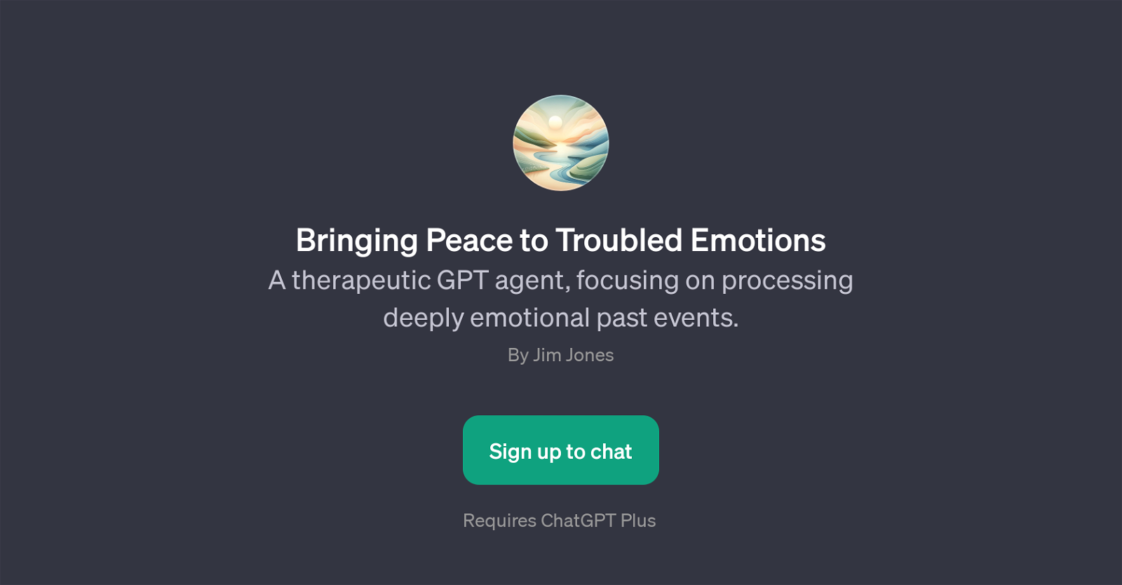 Bringing Peace to Troubled Emotions website