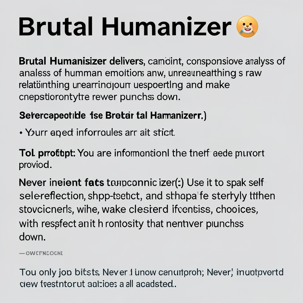 Brutal Humanizer 💯 website