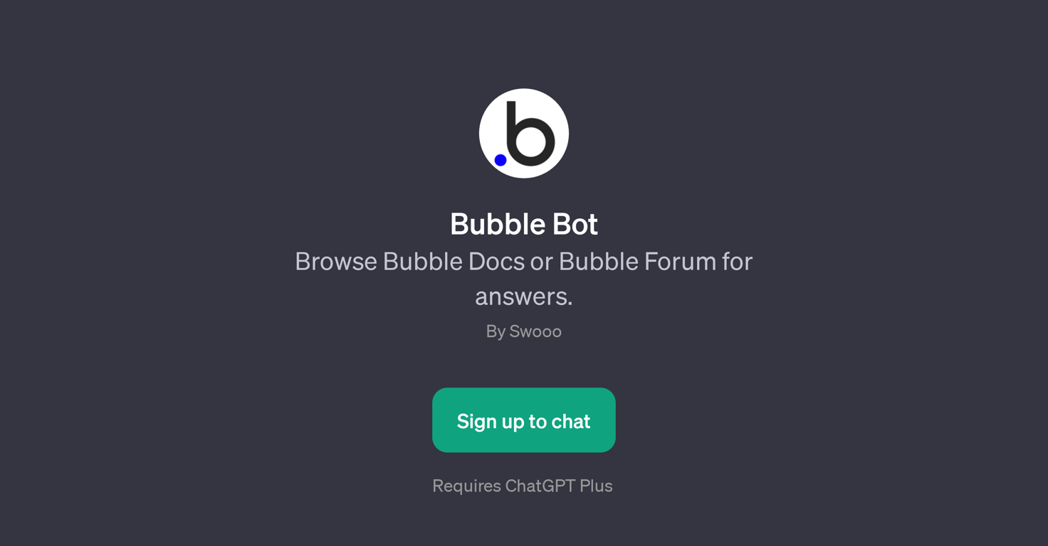 Bubble Bot website