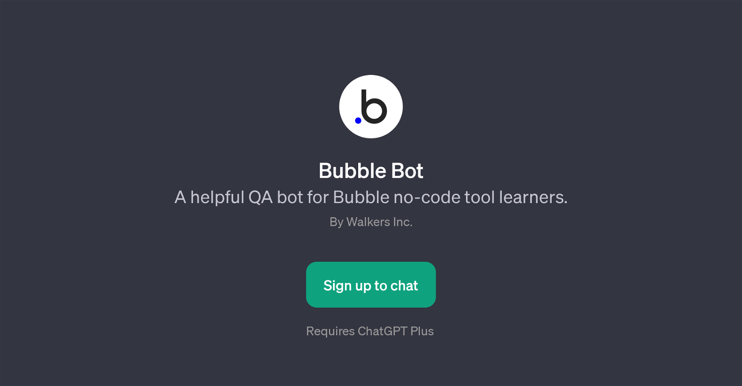 Bubble Bot website