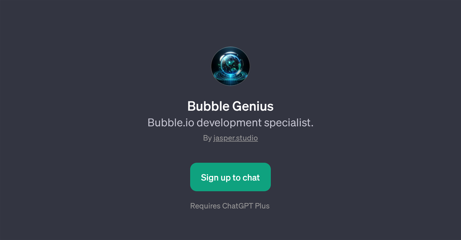 Bubble Genius website