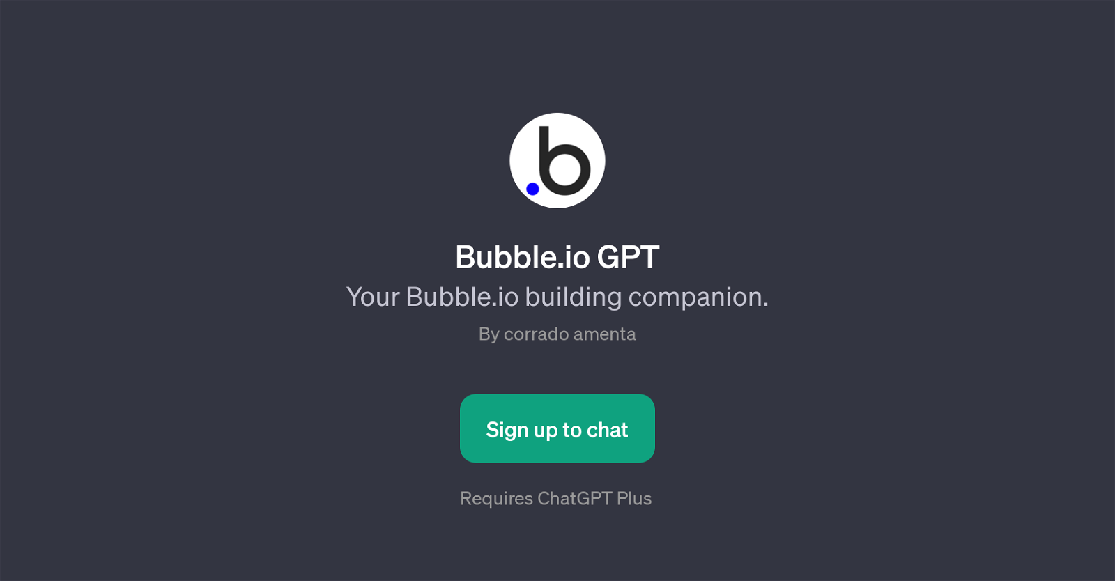 Bubble.io GPT website