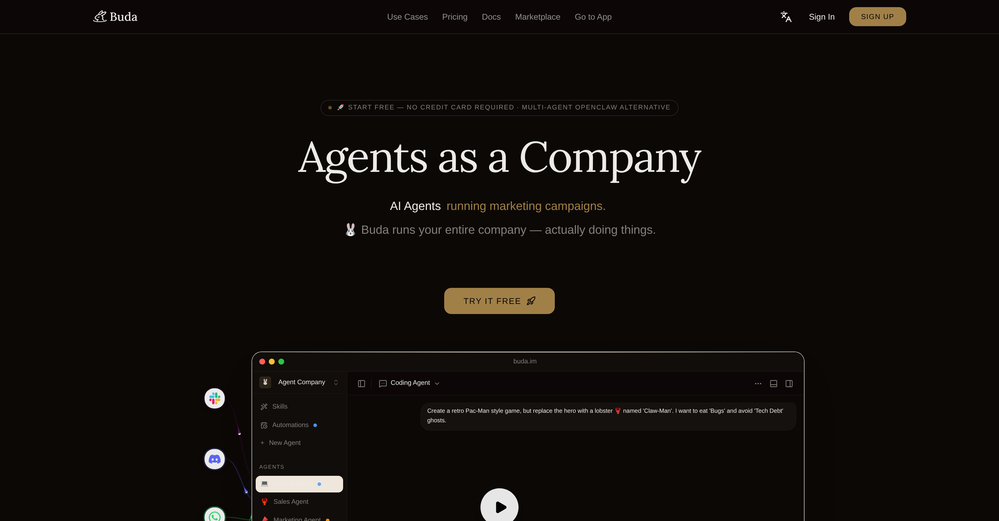 Buda AI website