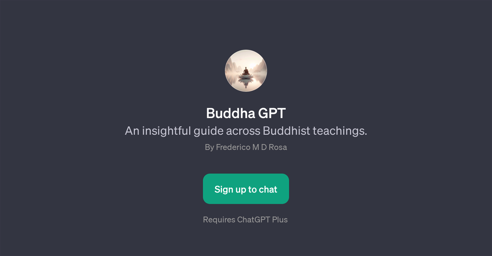 Buddha GPT website