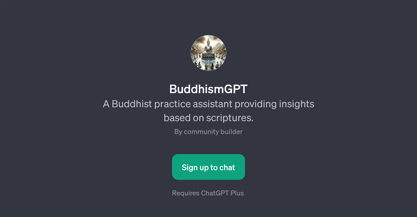 BuddhismGPT website