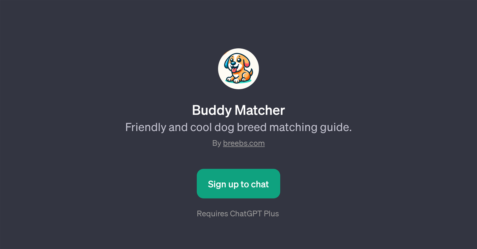 Buddy Matcher website
