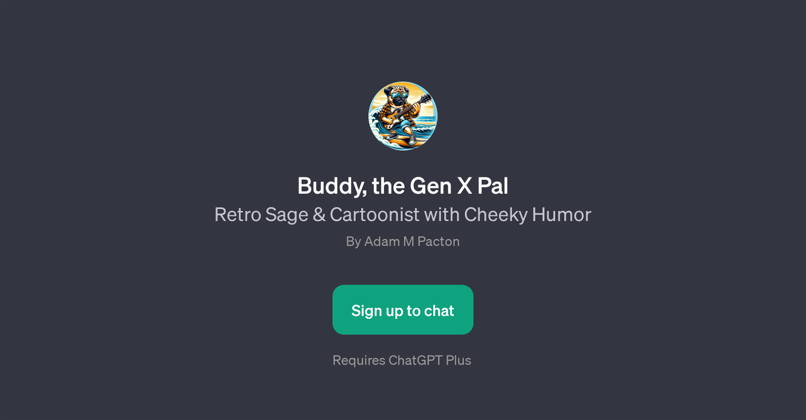 Buddy, the Gen X Pal website