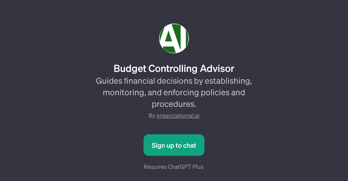 Budget Controlling Advisor website