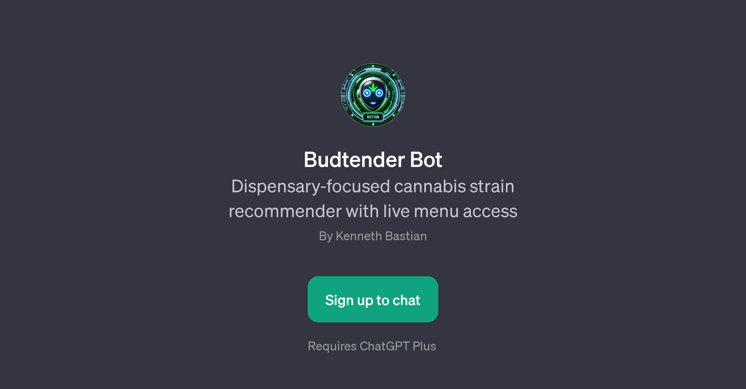 Budtender Bot website