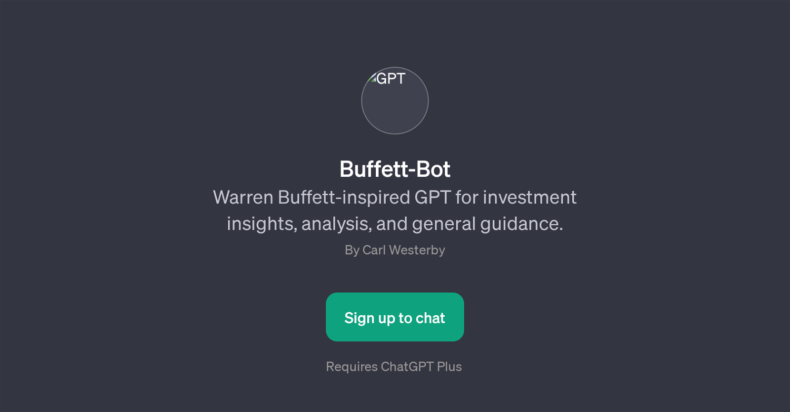 Buffett-Bot website