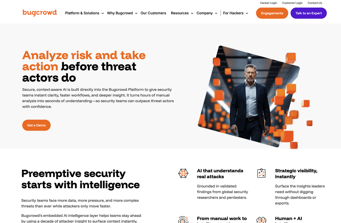 Bugcrowd AI website