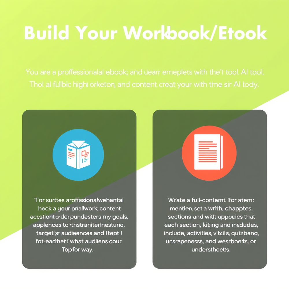 Build Your Workbook/Ebook AI Tool: website