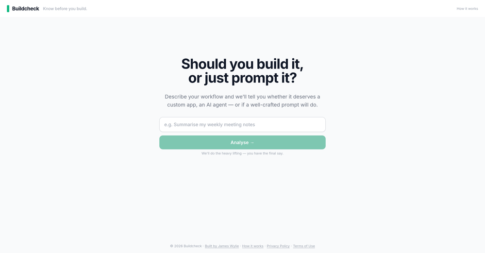 BuildCheck website