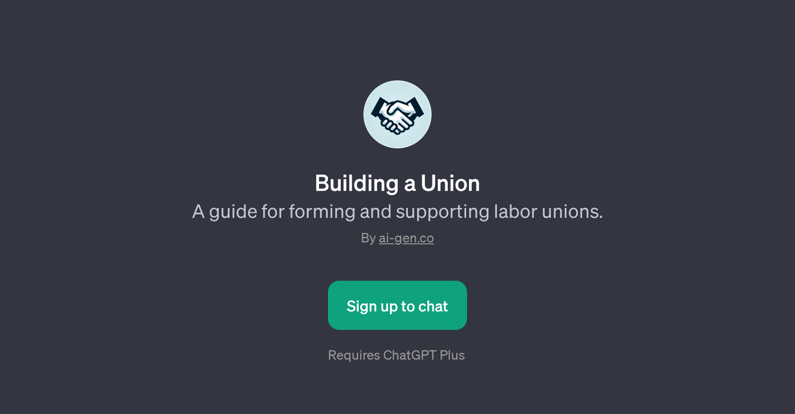 Building a Union website