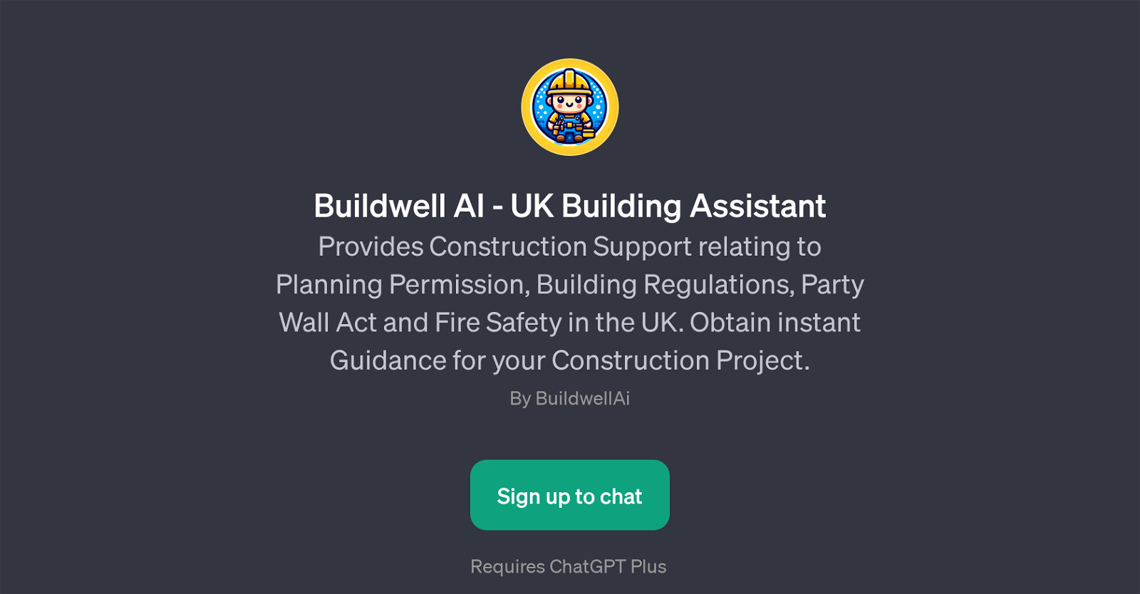 Buildwell AI - UK Building Assistant website