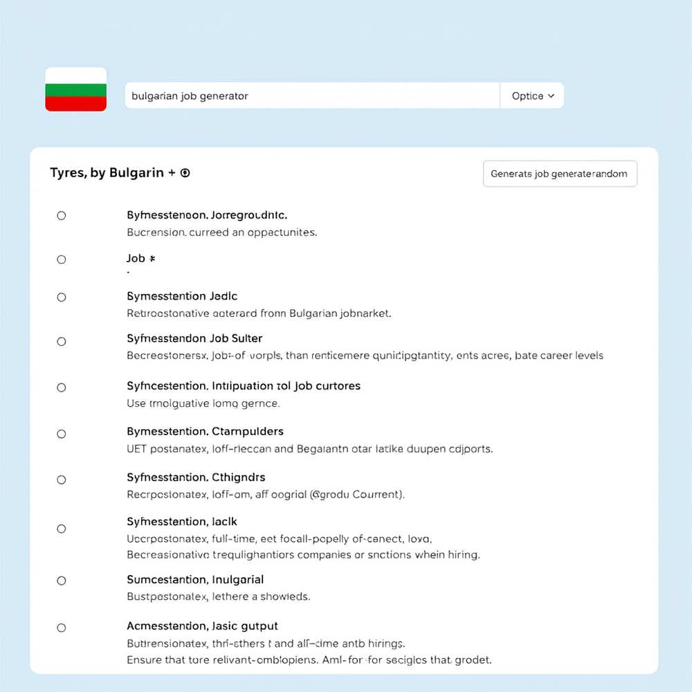 bulgarian job generator random website