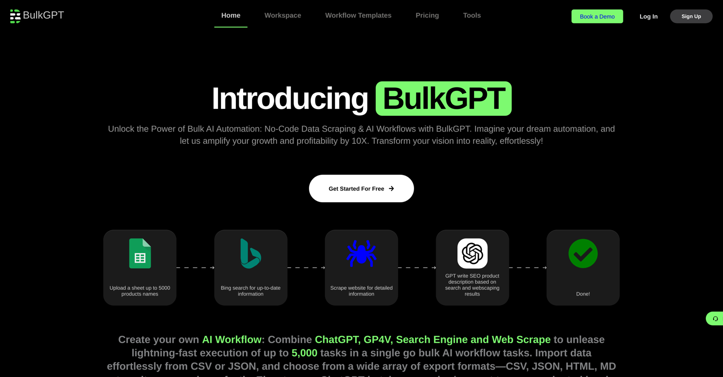 BulkGPT website