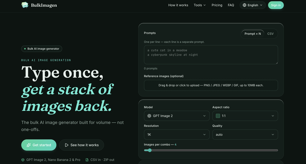BulkImagen website