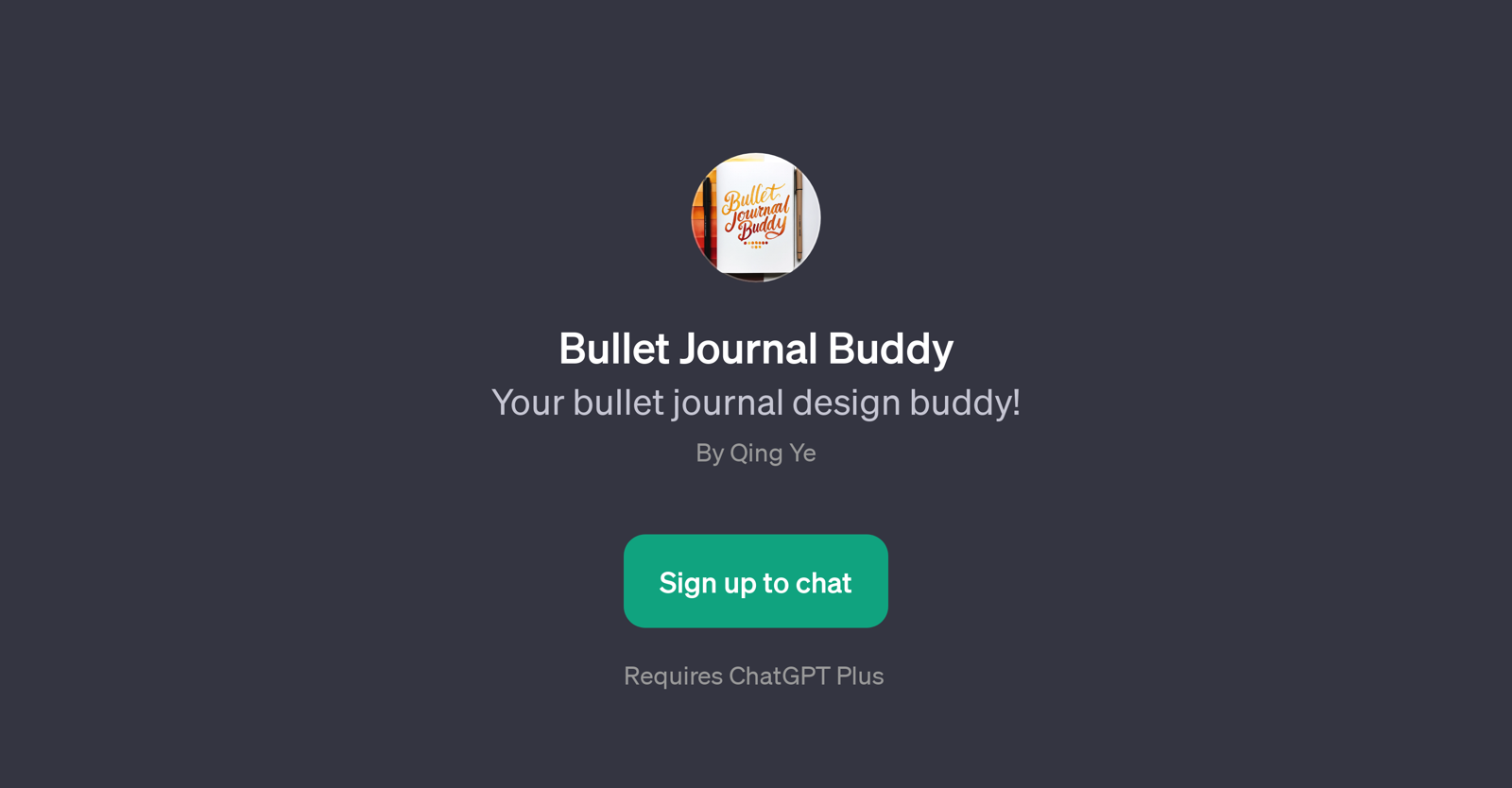 Bullet Journal Buddy website