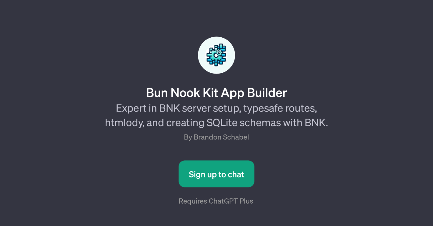 Bun Nook Kit App Builder website