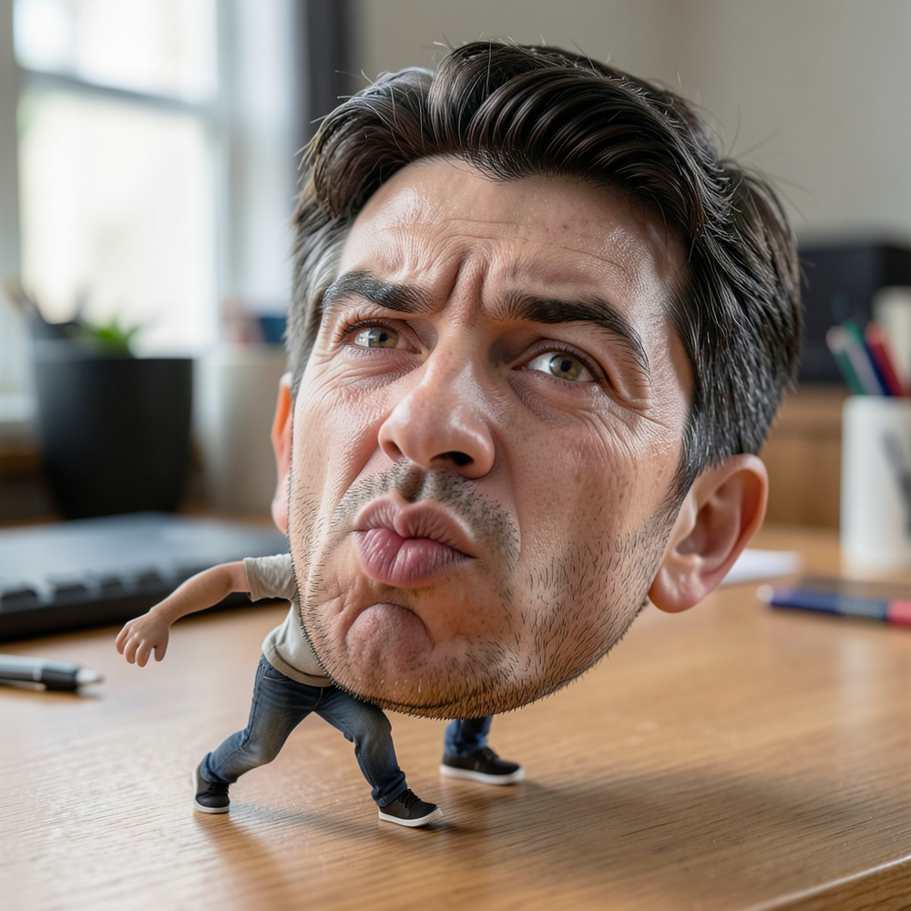 Burden of Self – Ultra-Realistic Surreal Desk Scene website