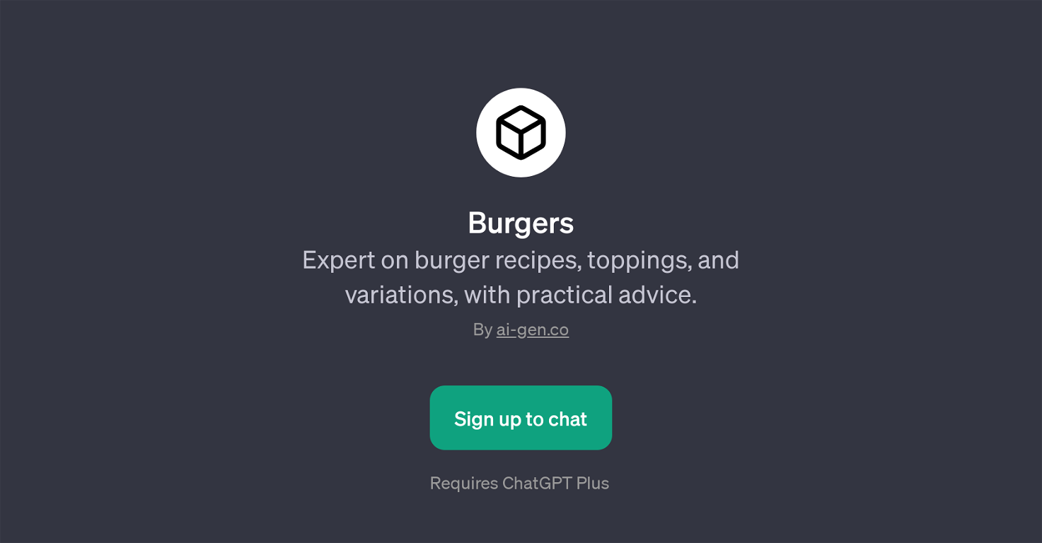 Burgers website