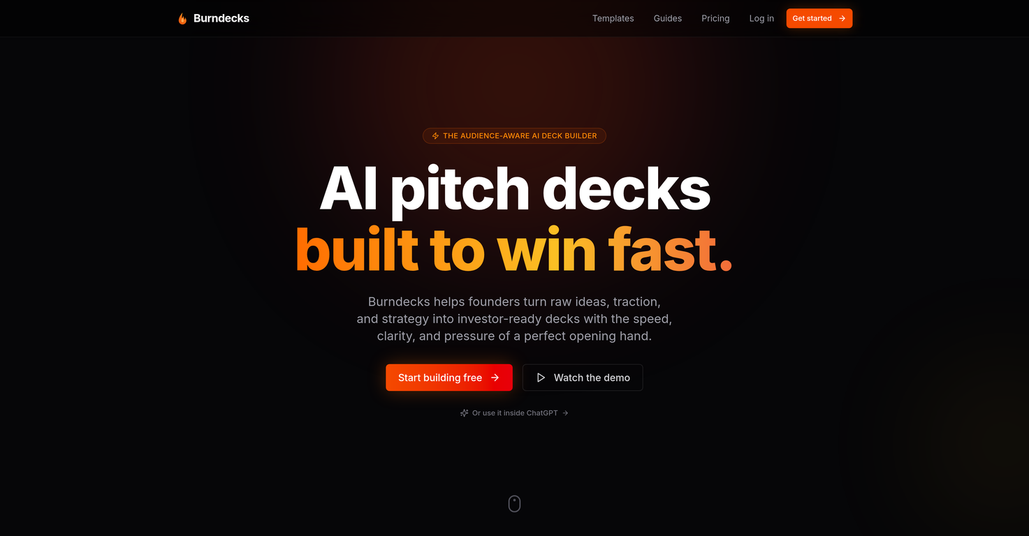 Burndecks website