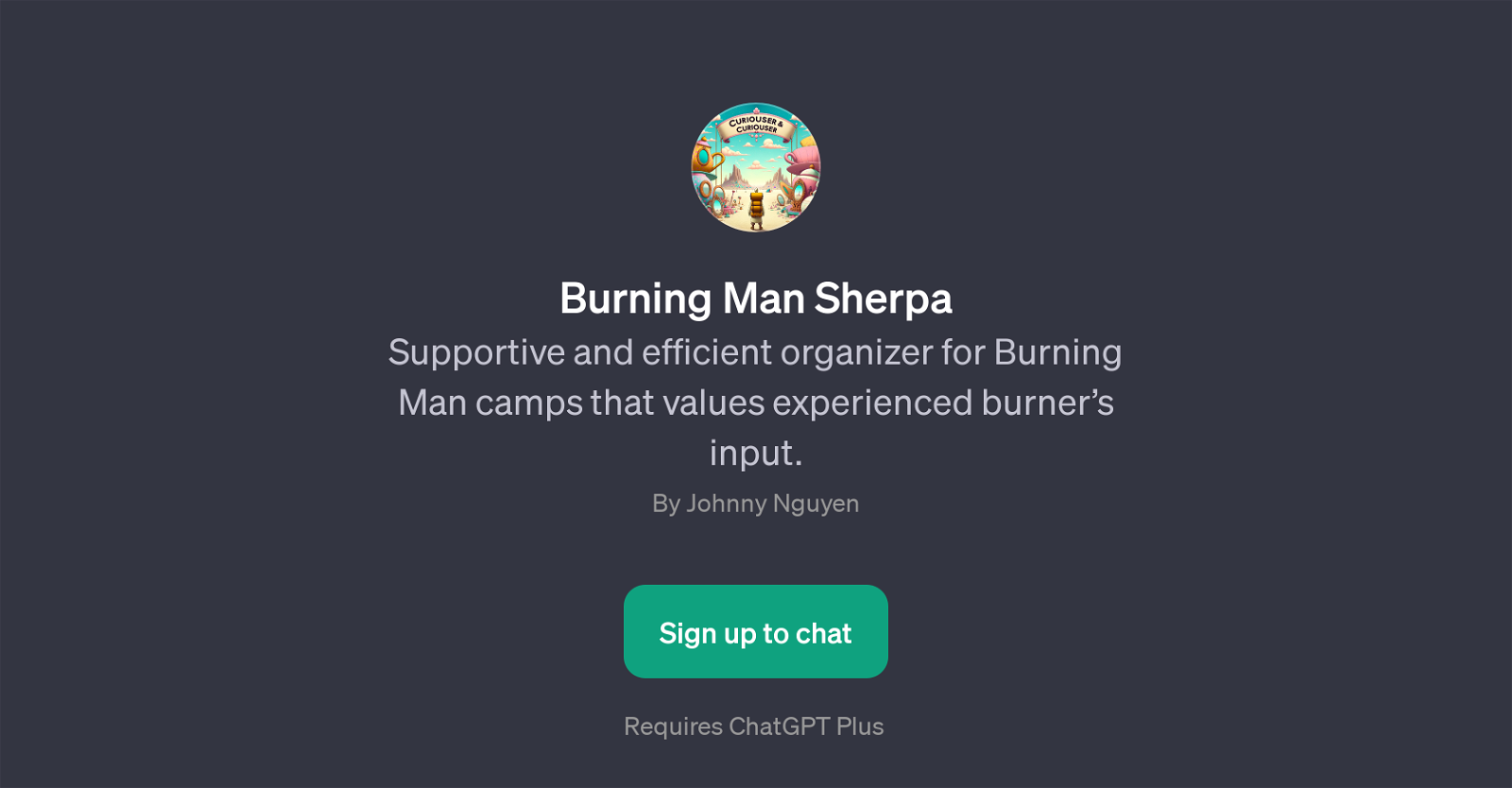 Burning Man Sherpa website