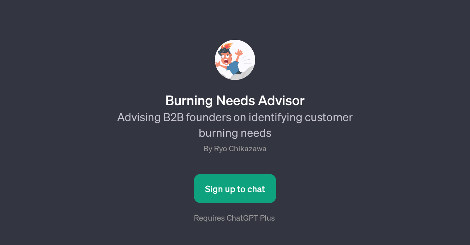 Burning Needs Advisor website