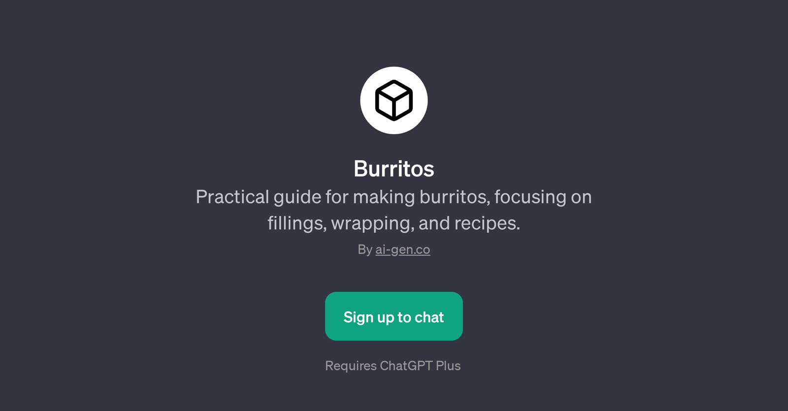 Burritos website