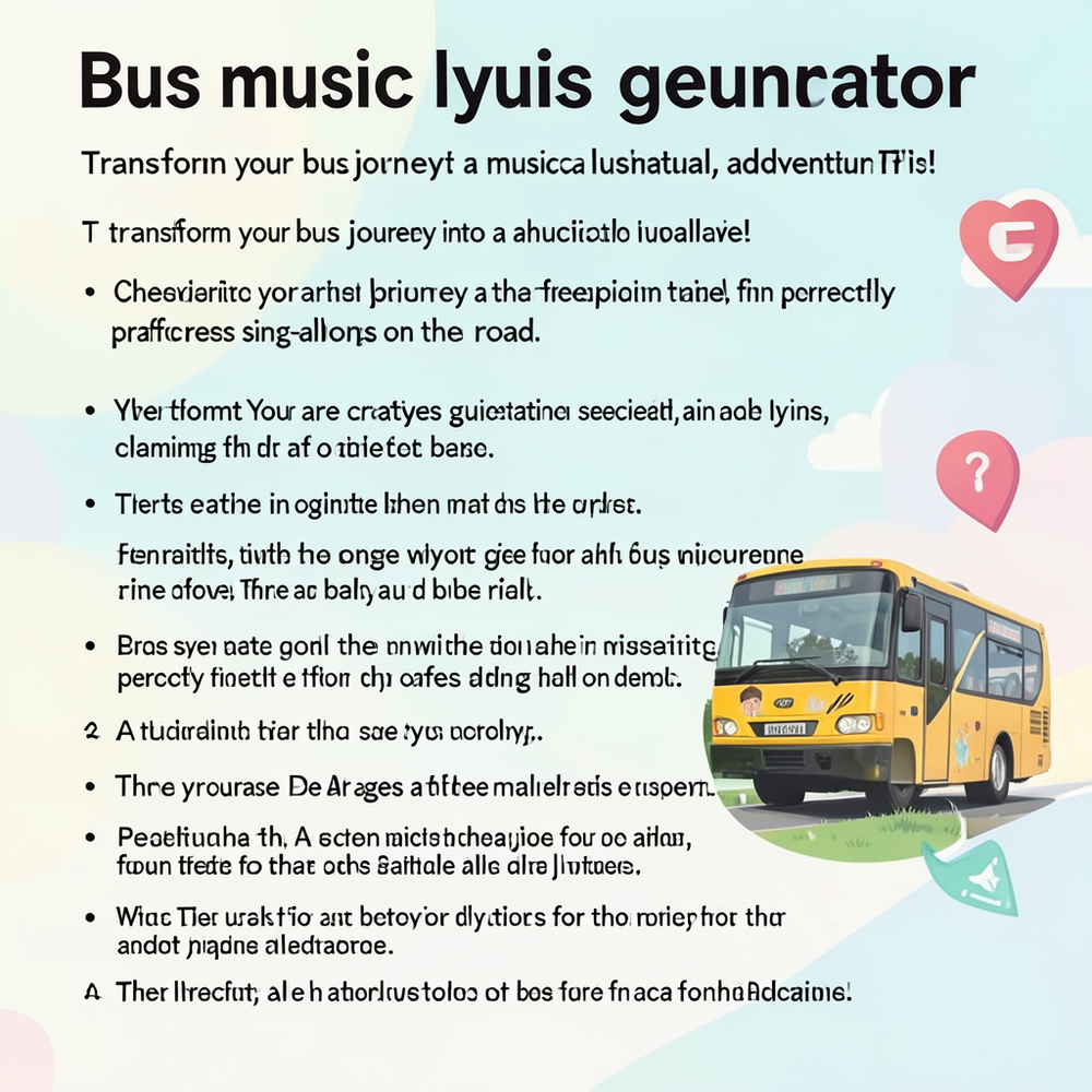 Bus music lyrics generator website
