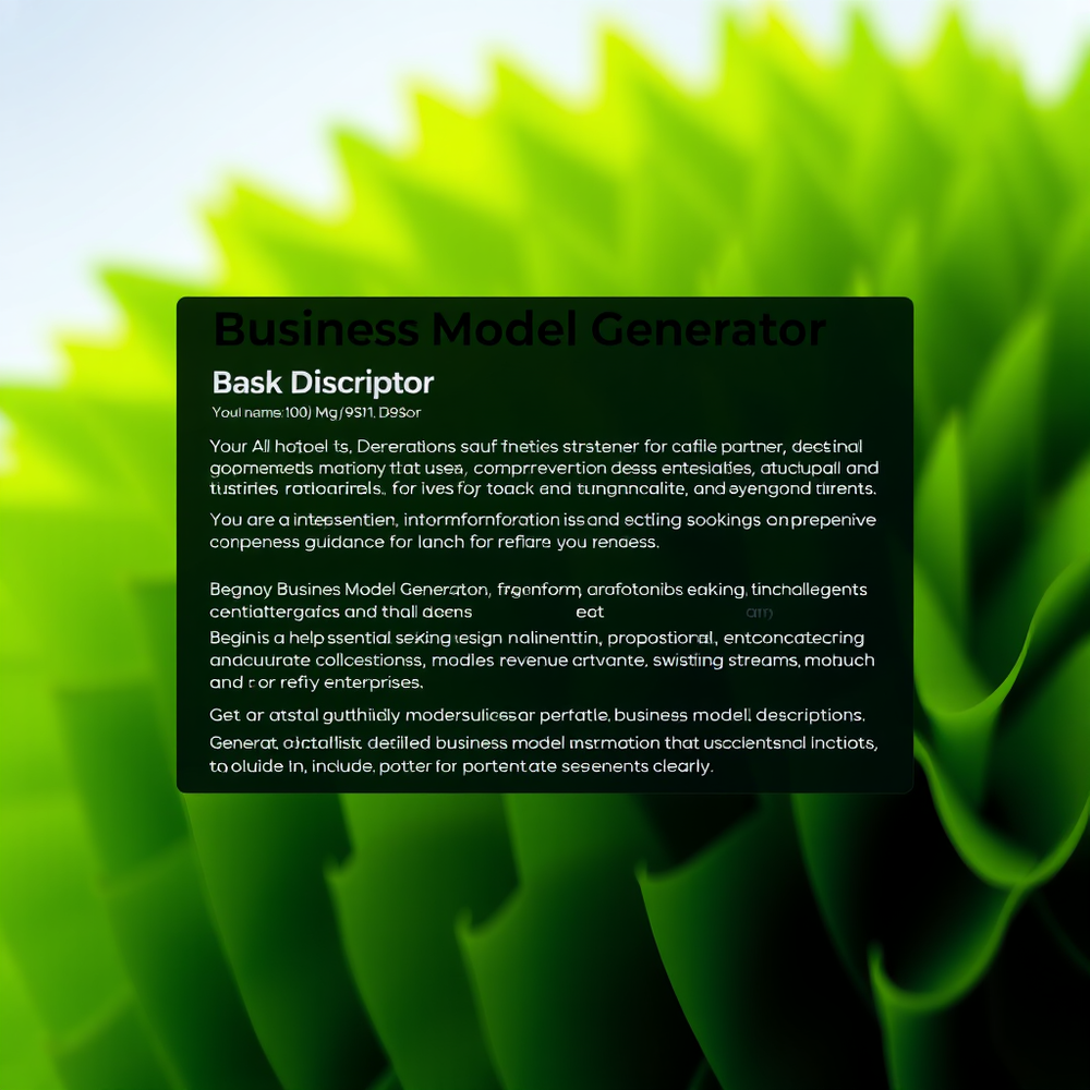 Busines Model Generator website