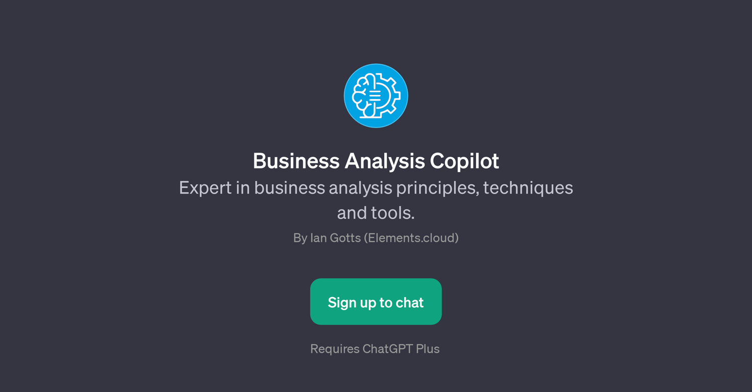 Business Analysis Copilot website