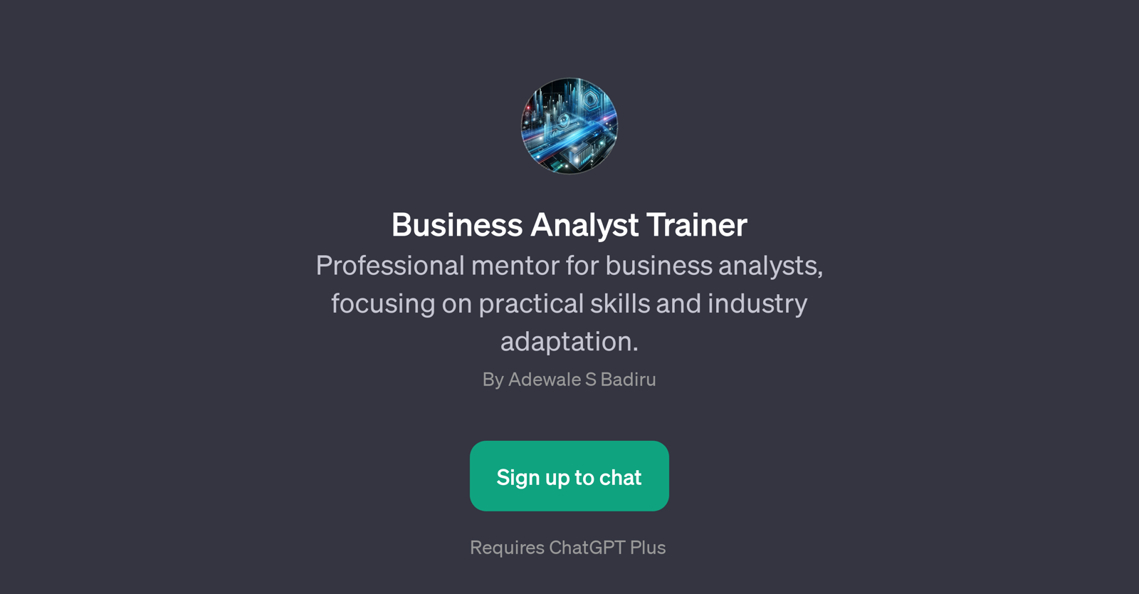 Business Analyst Trainer website