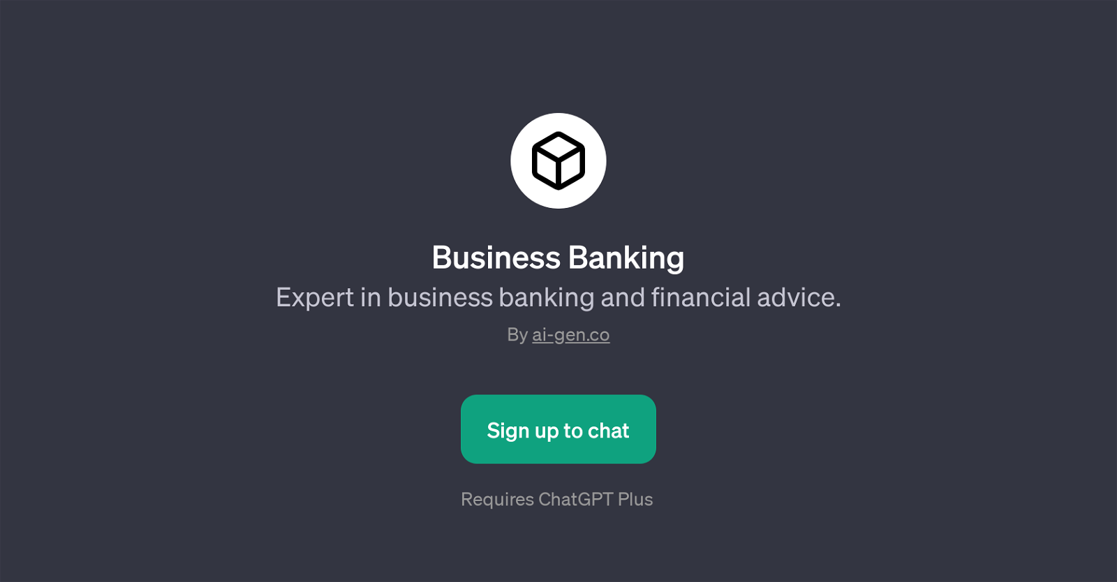 Business Banking website