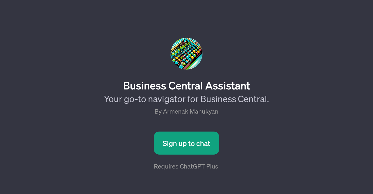 Business Central Assistant website
